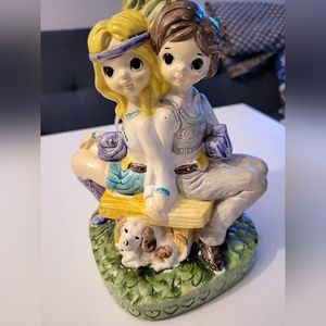 "We Belong Together" Hippie Couple Lamp